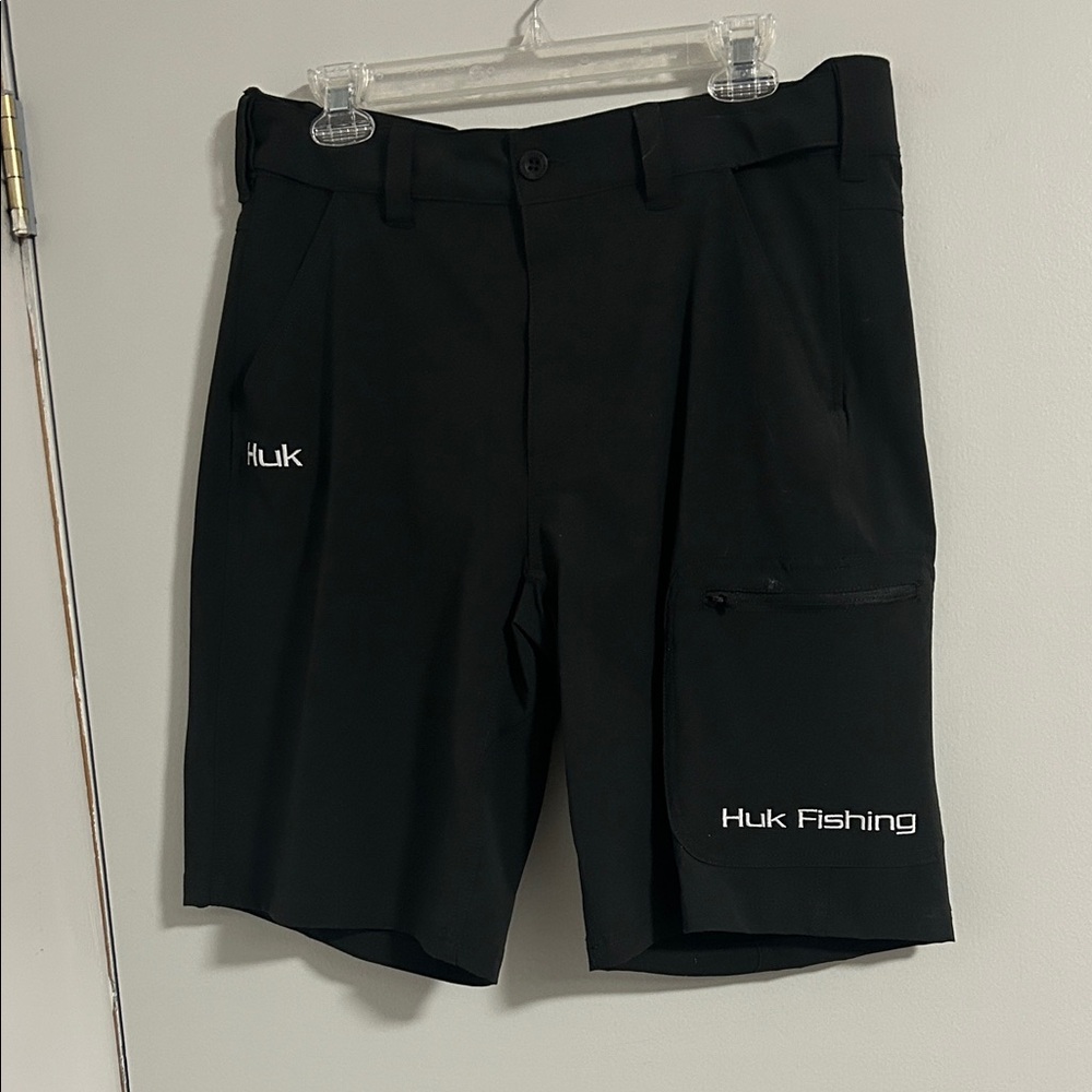 Huk Black Athletic Shorts